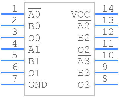 MC74ACT125DG - onsemi - PCB symbol