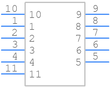 10117836-002LF - Amphenol - PCB symbol