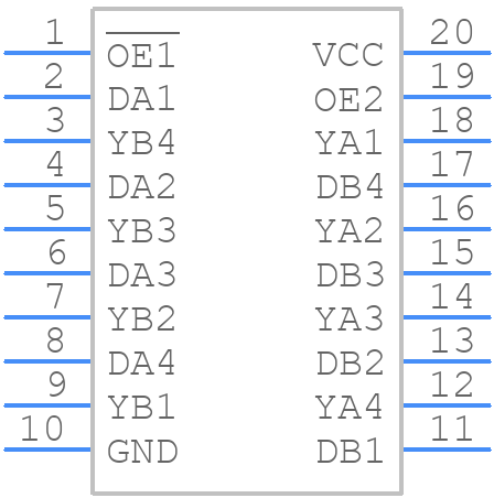 MC74ACT241DWG - onsemi - PCB symbol