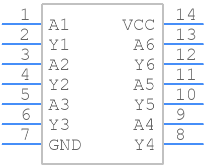 MC74HC05ADG - onsemi - PCB symbol