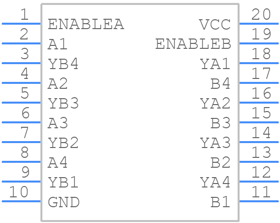 MC74HC244ADWG - onsemi - PCB symbol