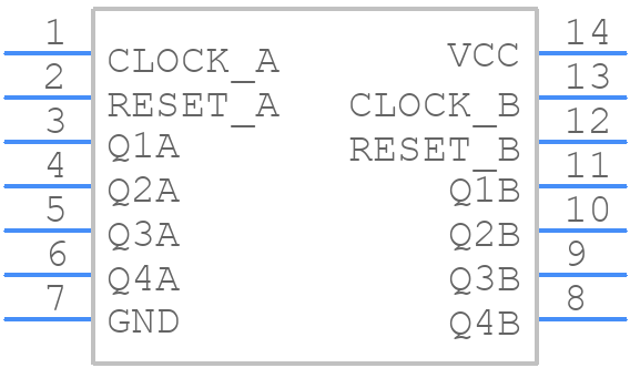 MC74HC393ADTR2G - onsemi - PCB symbol