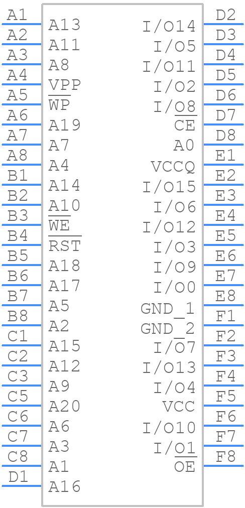 AT49BV320D-70CU - Microchip - PCB symbol