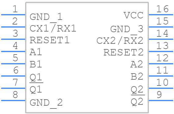 MC74HC4538ADG - onsemi - PCB symbol