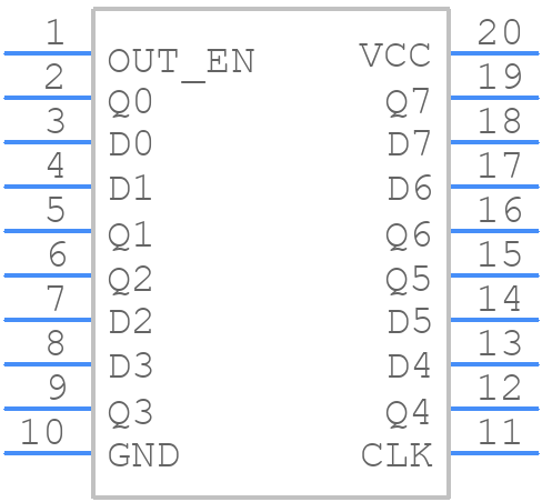 MC74HCT374ADWR2G - onsemi - PCB symbol
