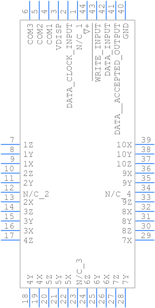 MAX7232BFIQH+TD - Analog Devices - PCB symbol