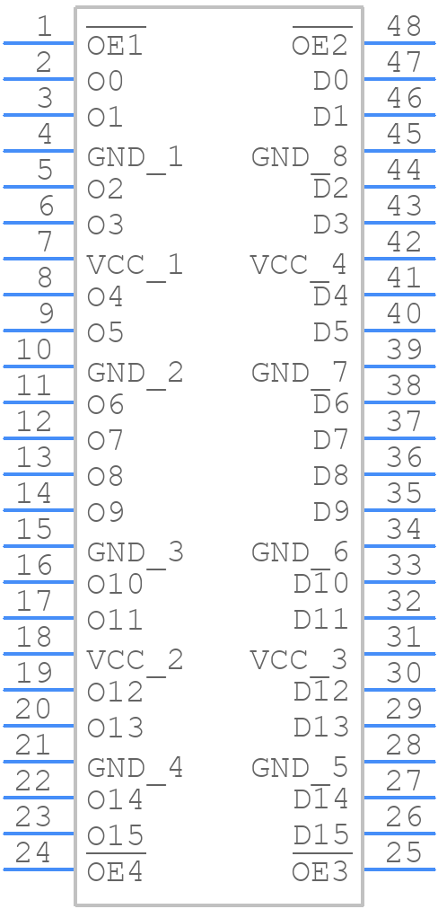 MC74LCX16244DTG - onsemi - PCB symbol