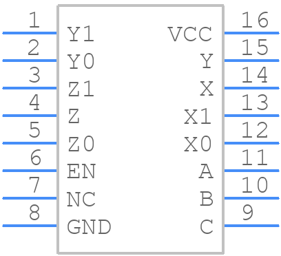 MC74LVX8053DR2G - onsemi - PCB symbol