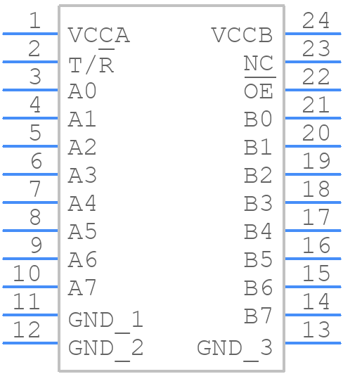 MC74LVXC3245DWRG - onsemi - PCB symbol