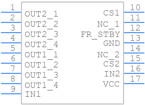 VND5T016ASP-E - STMicroelectronics - PCB symbol