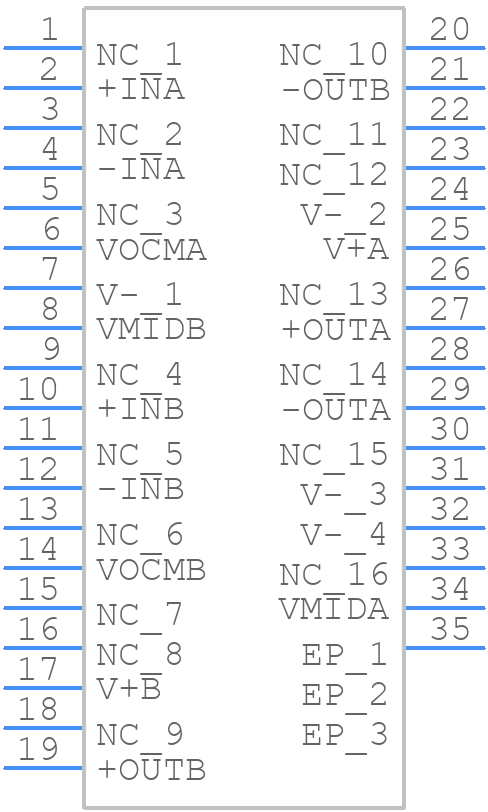 LT6604IUFF-2.5#PBF - Analog Devices - PCB symbol