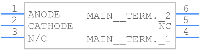 MOC3163SM - onsemi - PCB symbol