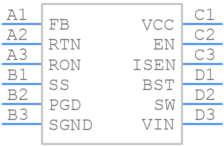 LM34919CQTLX/NOPB - Texas Instruments - PCB symbol