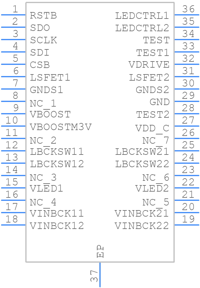 NCV78825DQ0R2G - onsemi - PCB symbol