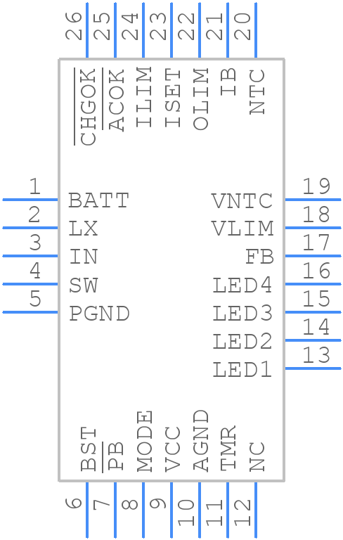 MP2639BGR-Z - Monolithic Power Systems (MPS) - PCB symbol