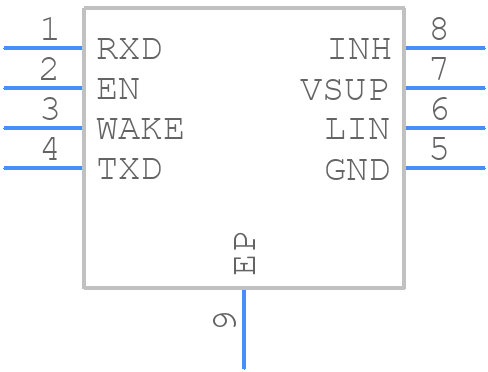 PTLIN1021DRBRQ1 - Texas Instruments - PCB symbol