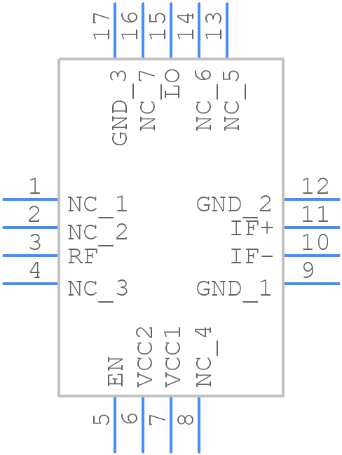 LT5557EUF#TRPBF - Analog Devices - PCB symbol
