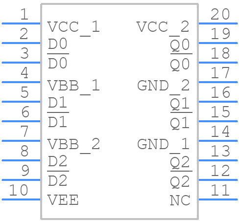 NB100LVEP91DWG - onsemi - PCB symbol