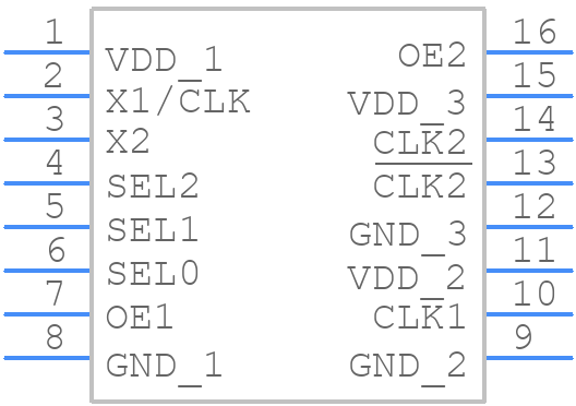 NB3N3020DTG - onsemi - PCB symbol