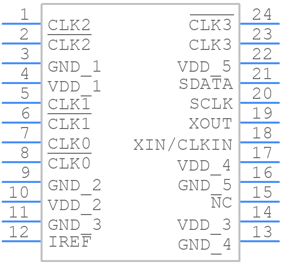 NB3N51054DTG - onsemi - PCB symbol