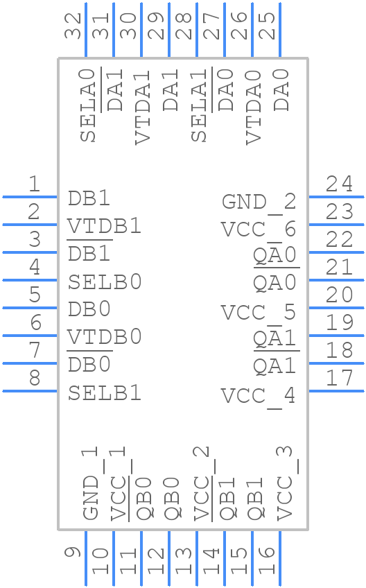 NB4L858MFAG - onsemi - PCB symbol