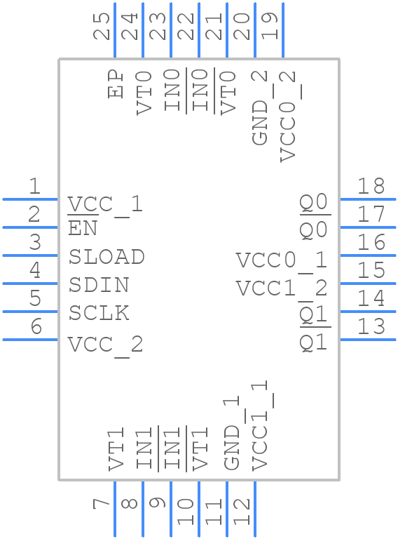 NB6L295MMNG - onsemi - PCB symbol