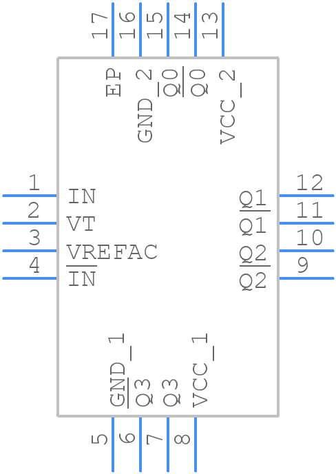 NB7L14MNHTBG - onsemi - PCB symbol