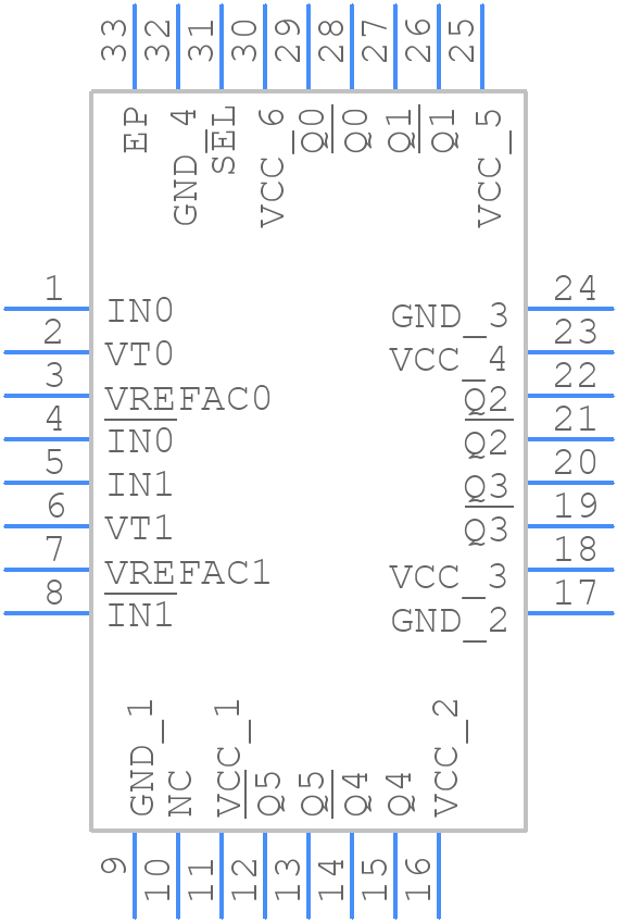 NB7L585MNG - onsemi - PCB symbol