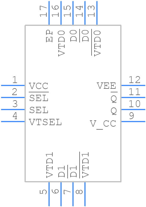 NB7L86MMNG - onsemi - PCB symbol