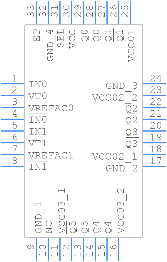 NB7V586MMNG - onsemi - PCB symbol