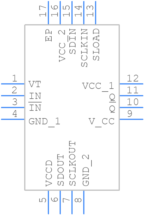 NB7VPQ16MMNG - onsemi - PCB symbol