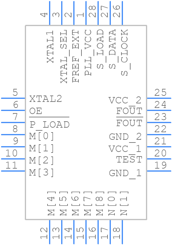 NBC12430FNG - onsemi - PCB symbol