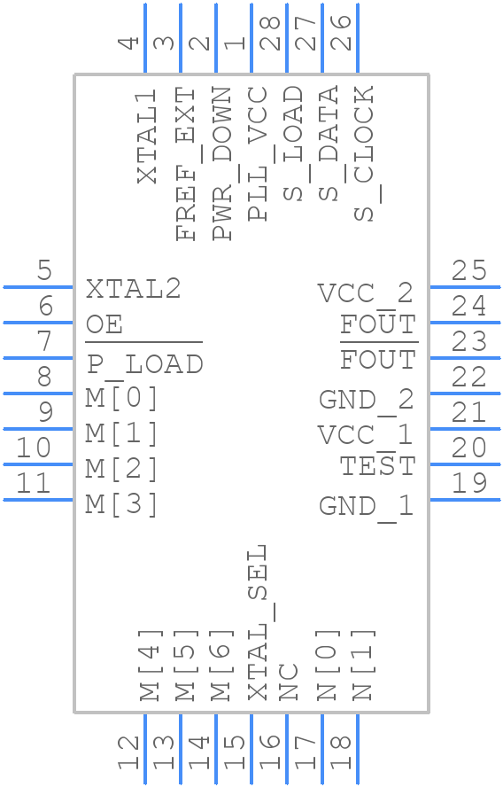 NBC12439AFNG - onsemi - PCB symbol