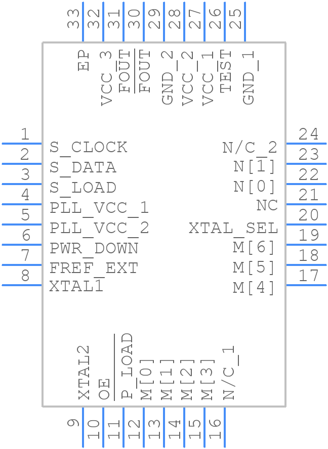 NBC12439AMNG - onsemi - PCB symbol