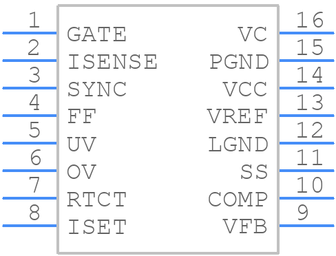 NCP1294EDBR2G - onsemi - PCB symbol