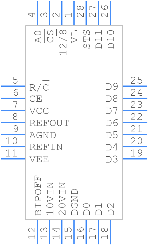 MX574AJP+ - Analog Devices - PCB symbol