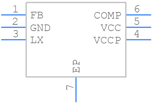 NCP1599MNTWG - onsemi - PCB symbol