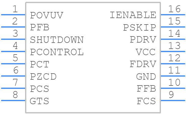NCP1927DR2G - onsemi - PCB symbol