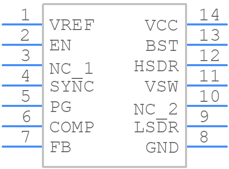 NCP3011DTBR2G - onsemi - PCB symbol