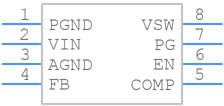 NCP3170ADR2G - onsemi - PCB symbol