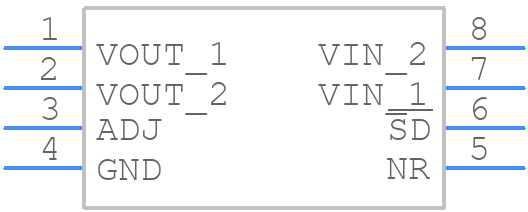 NCP3335ADMADJR2G - onsemi - PCB symbol