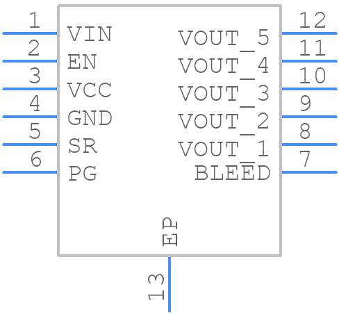 NCP45560IMNTWG-H - onsemi - PCB symbol