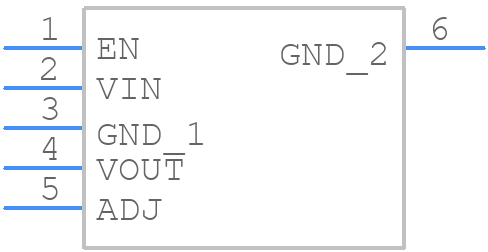 NCP5662DSADJR4G - onsemi - PCB symbol