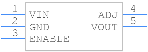 NCP603SNADJT1G - onsemi - PCB symbol