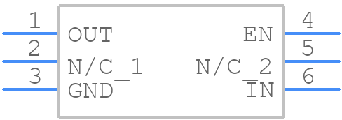 NCP702MX28TCG - onsemi - PCB symbol