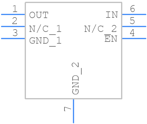NCP705MT33TCG - onsemi - PCB symbol