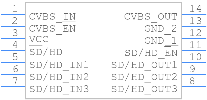 NCS2564DTBR2G - onsemi - PCB symbol