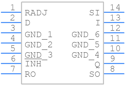 NCV4299AD250R2G - onsemi - PCB symbol