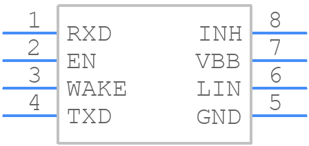 NCV7321D11R2G - onsemi - PCB symbol