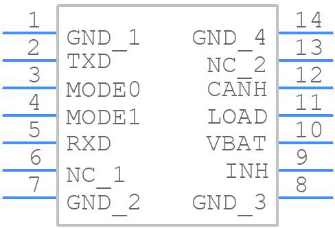 NCV7356D2G - onsemi - PCB symbol